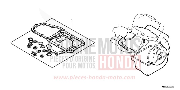GASKET KIT B for Deauville ABS PEARL CONCOURS BLACK (NHA65) from 2011